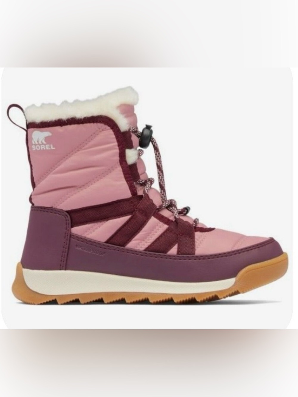 Sorel Youth Whitney II Plus Lace Waterproof Faux-Fur Lace-Up Winter Boots